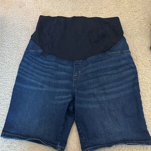 Isabel Maternity by Ingrid & Isabel Dark Blue Jean Shorts